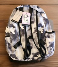 LOLA Star Backpack Black Vibe Traditional Classic Zipped Front Pocket Medium 