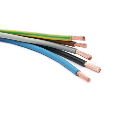 XENTERIO H07V-K 6mm² Elektro-Verdrahtungssatz, 5x5m (braun/schwarz/grau/blau/grün-gelb)