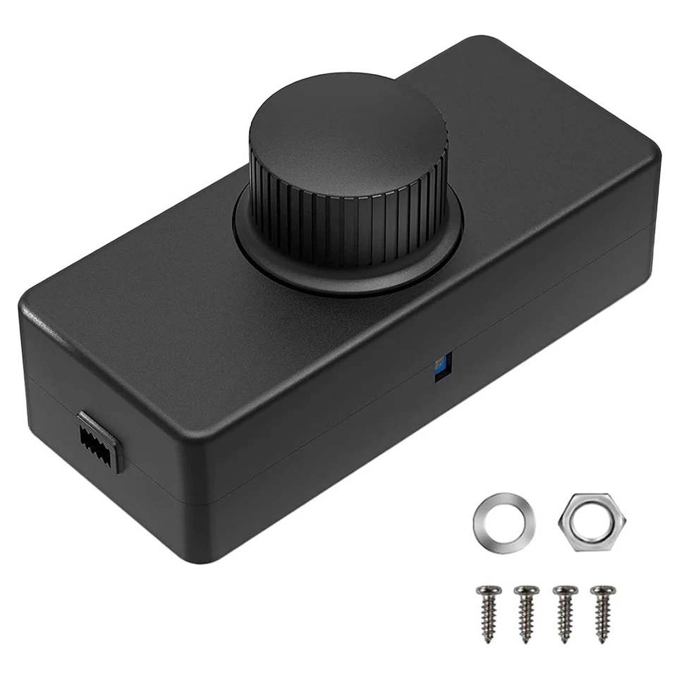 3-100W LED Dimmer Switch Inline 220-240V ON/OFF Knob Built-in Knob Control UK - Image 4 of 4