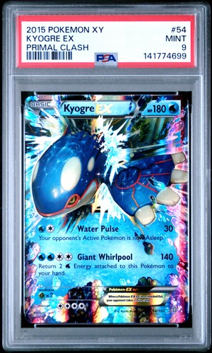 Pokemon - 2015 Kyogre Ex Primal Clash #54 Xy Primal Clash PSA 9