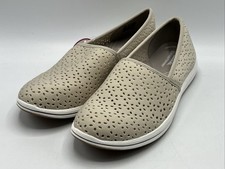 Clarks Breeze Emily Loafer Women's Size 10 Light Taupe Slip-On Dress Shoe New