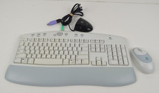 Logitech Wireless Keyboard Y-RH35 Mouse 851837-0000 Receiver Set TESTED WORKS 