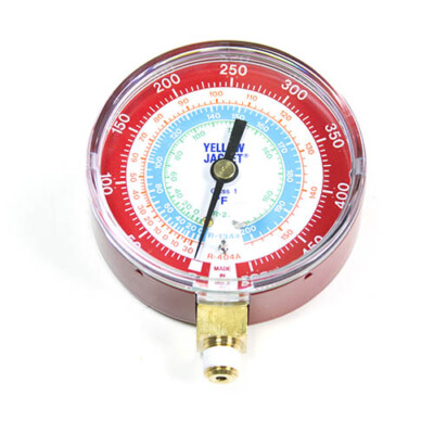 #ad #ad Yellow Jacket 49105 3 1 8quot; Dry Pressure Gauge Red °F 0 500 psi $37.91