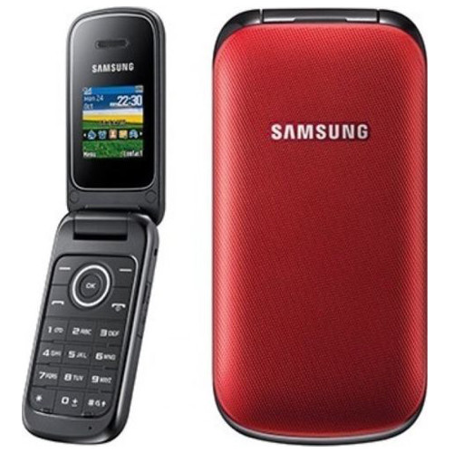 RED *VODAFONE SPAIN* SAMSUNG GTE1190 PHONE GSM MOBILE FLIP CELL PHONE