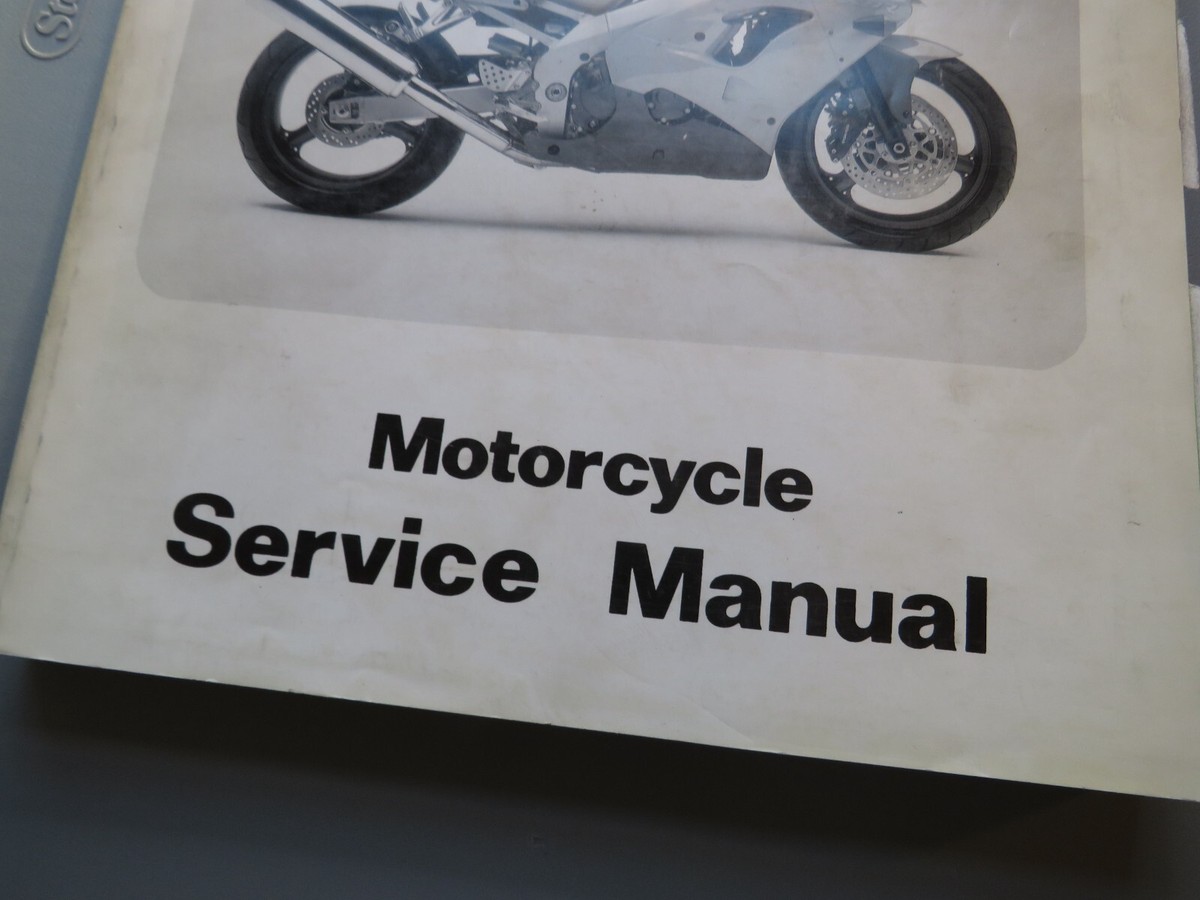 アクセサリー  Motorcycle Repair Manual Kawasaki Ninja Zx9r OEM Service Manual Book 99924-1225-01 Bx13 for