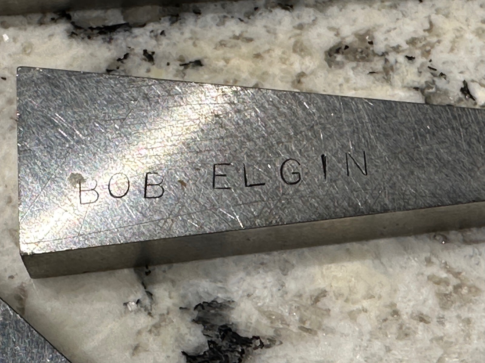 VINTAGE ANGLE BLOCK SET Marked "Bob Elgin" Lot of 3 Triangle Machinist Welding