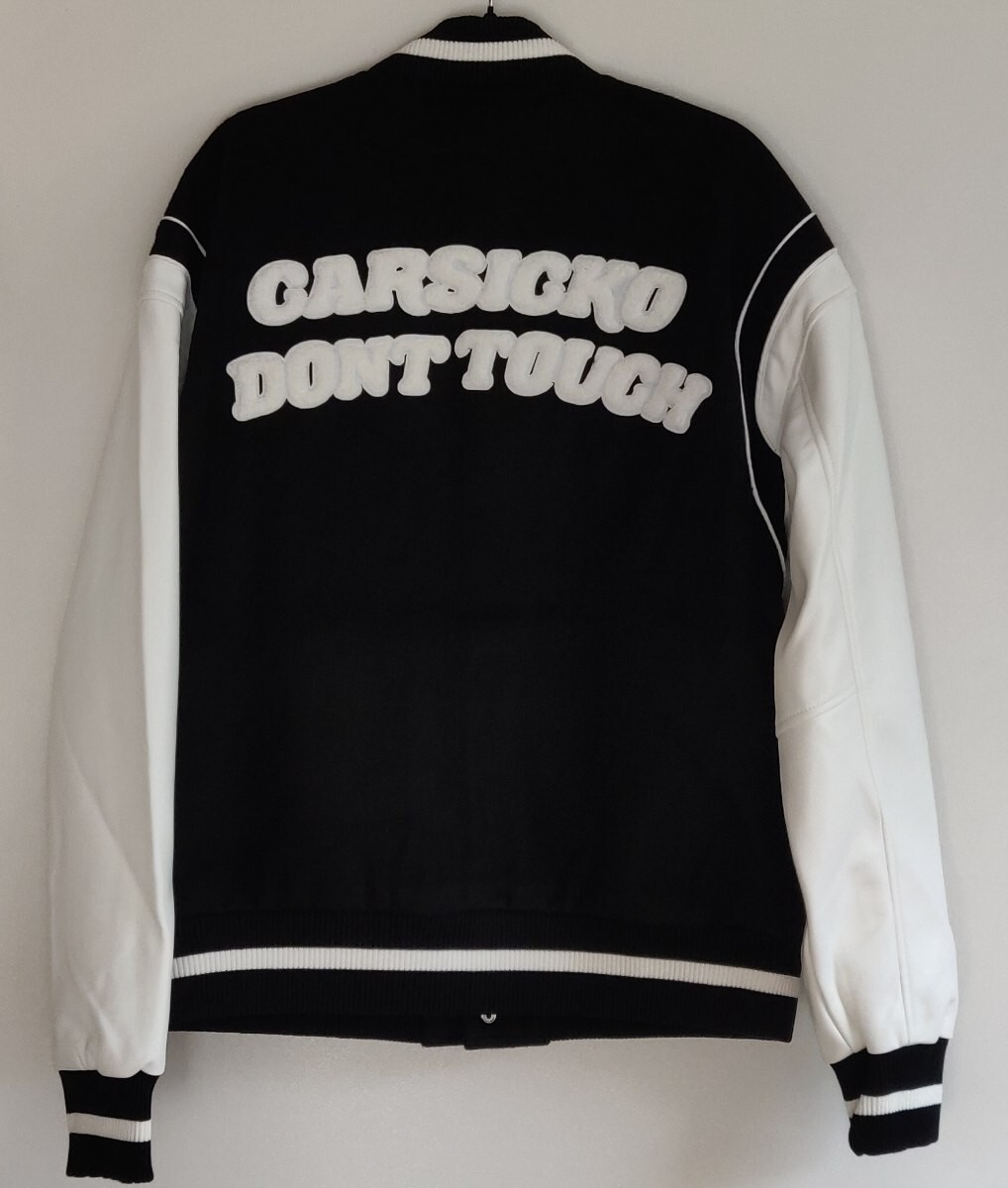Carsicko Black and White Varsity 'Don't Touch' Jacket Size M image 2