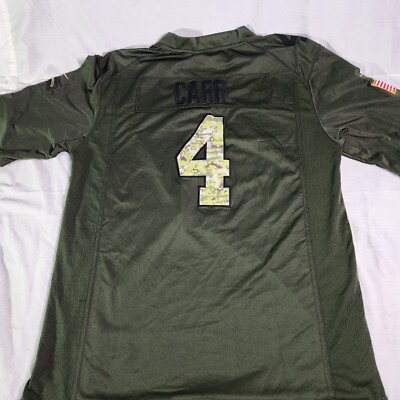 Las Vegas Raiders Salute To Service Nike NFL Player CARR #4 Jersey