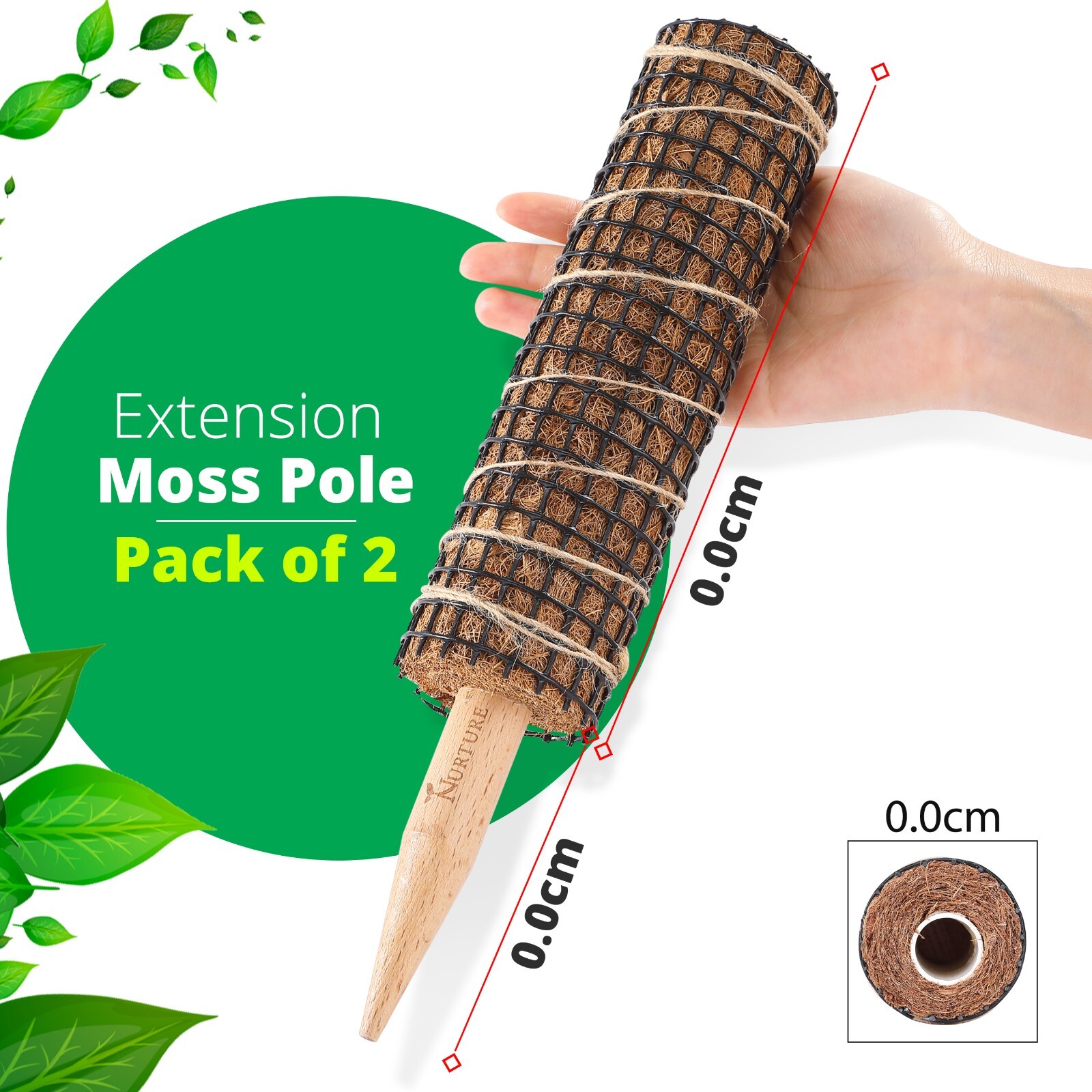 Moss Pole For Plants Moss Stake Indoor Support Climbing Totem Plants