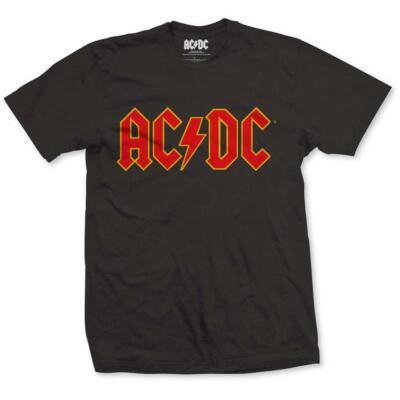 Offiziell Lizenziert - AC/DC - Rotes Logo T-Shirt Hells Bells Rock Angus