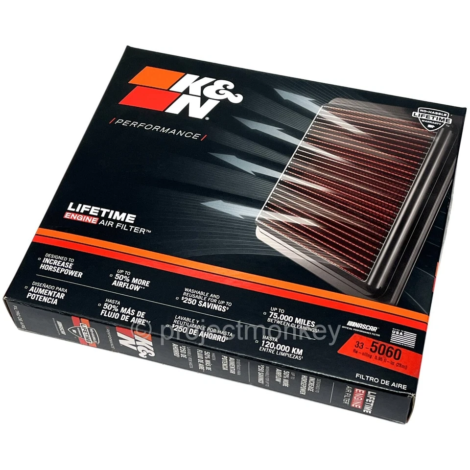 K&N 33-5060 Intake Air Filter Fits: 17-20 BRZ & Toyota 86 MT / 22-24 BRZ & GR86 - Imagem 2 de 2