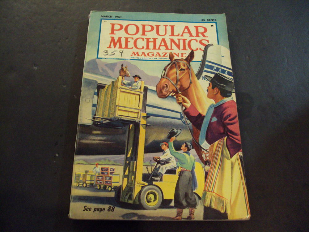 Popular Mechanics Mar 1951 SSN 1037, Nash Sports Car ID:52772