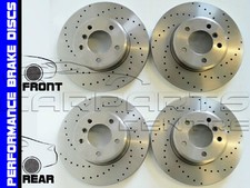 FOR MG ZS MGZS 2.5v6 180 1.8vvc 160 PERFORMANCE DRILLED BRAKE DISCS FRONT REAR