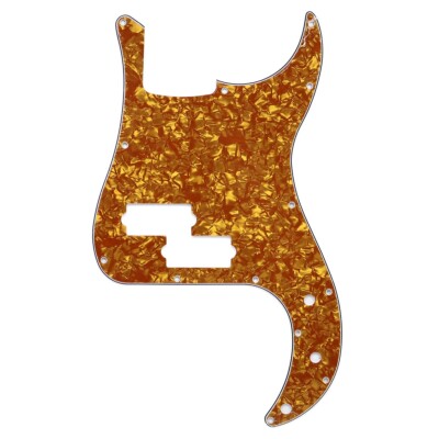 Brown Pearl PVC 4 Ply P Bass Pickguard 13 Screw Holes Scratch Plate for PB Bass