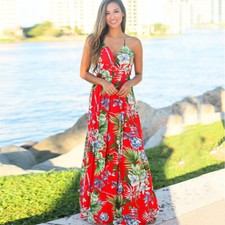ON SALE!! Women's Boho Bohemia Maxi Dress Cocktail Party Summer Beach Sundress