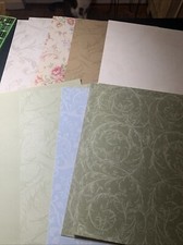 Anna Griffin 8.5" x 11  Scrapbook Paper 12 Sheets 3 