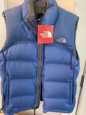 THE NORTH FACE Women s Retro NOVELTY NUPTSE PUFFER 700 DOWN VEST Bright Blue MED