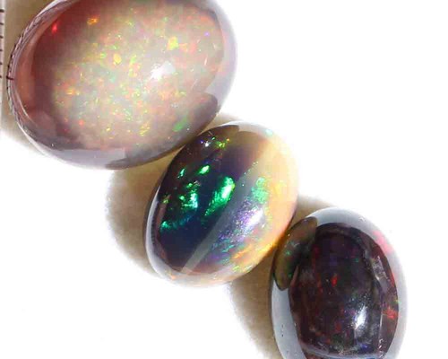 20.80 Ct Natural Ethiopian Multi Fire Black Opal Oval Cabochon Loose Gemstone 3