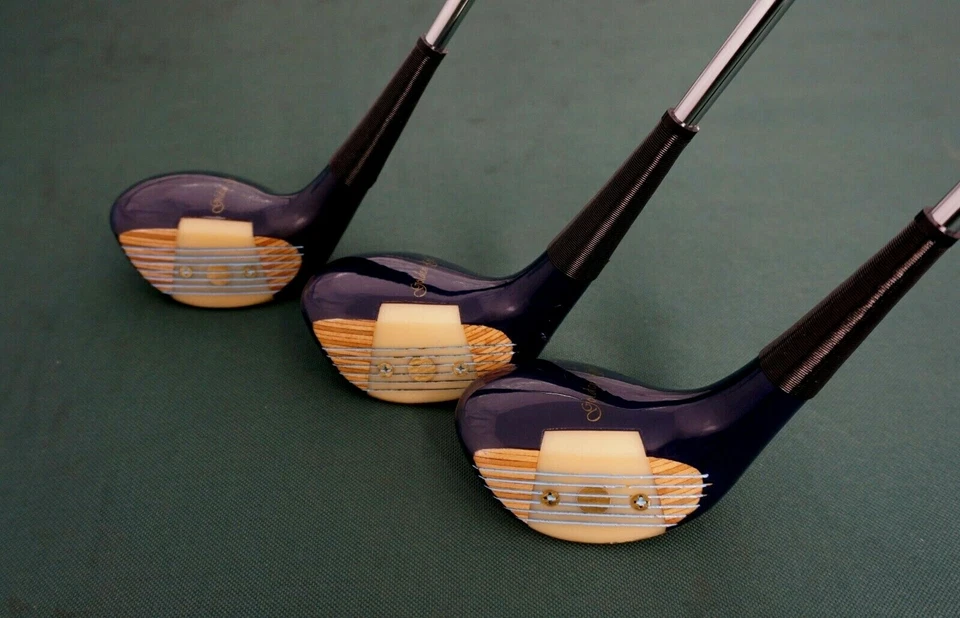 Vintage Ladies Set of 3 x RAM Golden Girl 1, 3 & 5 Woods Ladies Steel Shaft  - Image 2 of 4