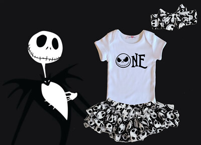 The Nightmare Before Christmas First Birthday Bodysuit Girls