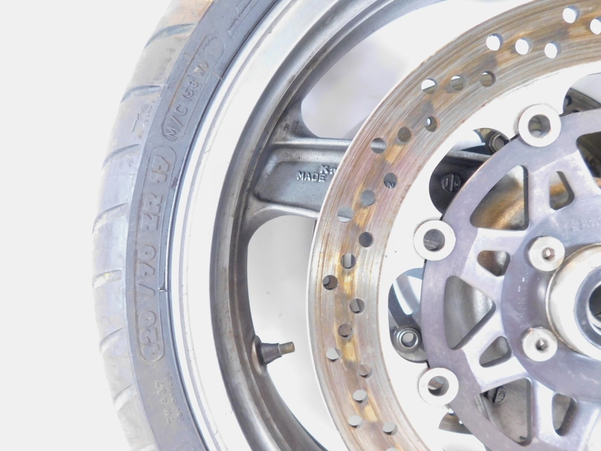 1990-1992 Kawasaki Ninja ZX-11 ZX1100 Gray Front Wheel Hub Rim