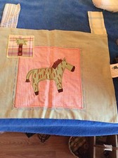 Kids Line Tab Curtain Valance Wild Animals Applique Elephant Zebra Cheetah