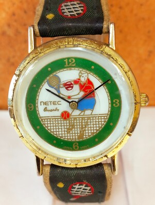 NETEC QUARTZ  SPORT DGN. WHITE DIAL JAPAN MEN'S FULL WORKING ALL ORIGINAL VTG.