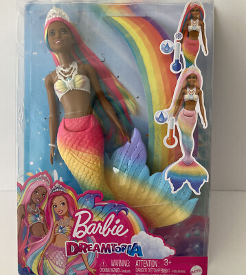 Barbie Dreamtopia Rainbow Magic Mermaid Doll w/ Water-Activated