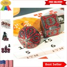 25mm Giant Dice DND Set with Leather Bag | Unique Framed Numbers