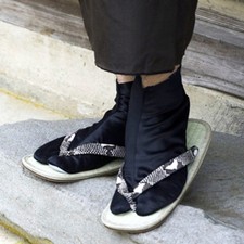 Schwarze Tabi Socken Für Japanische Kimono Samurai Kampfsport Soft Geta Schuhe