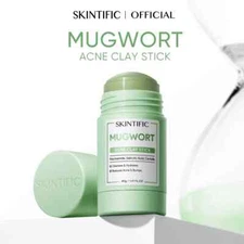 Skintific - Mugwort Acne Clay Mask Stick 40g - Reduces Acne & Bumps Face Mask #N