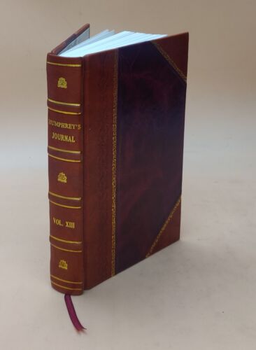Humphrey's journal of the daguerreotype and photographic arts an [LEATHER BOUND] - Picture 1 of 5