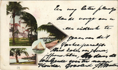 PC US, FL, SCENES FROM PALM BEACH, Vintage Postcard (b32155)