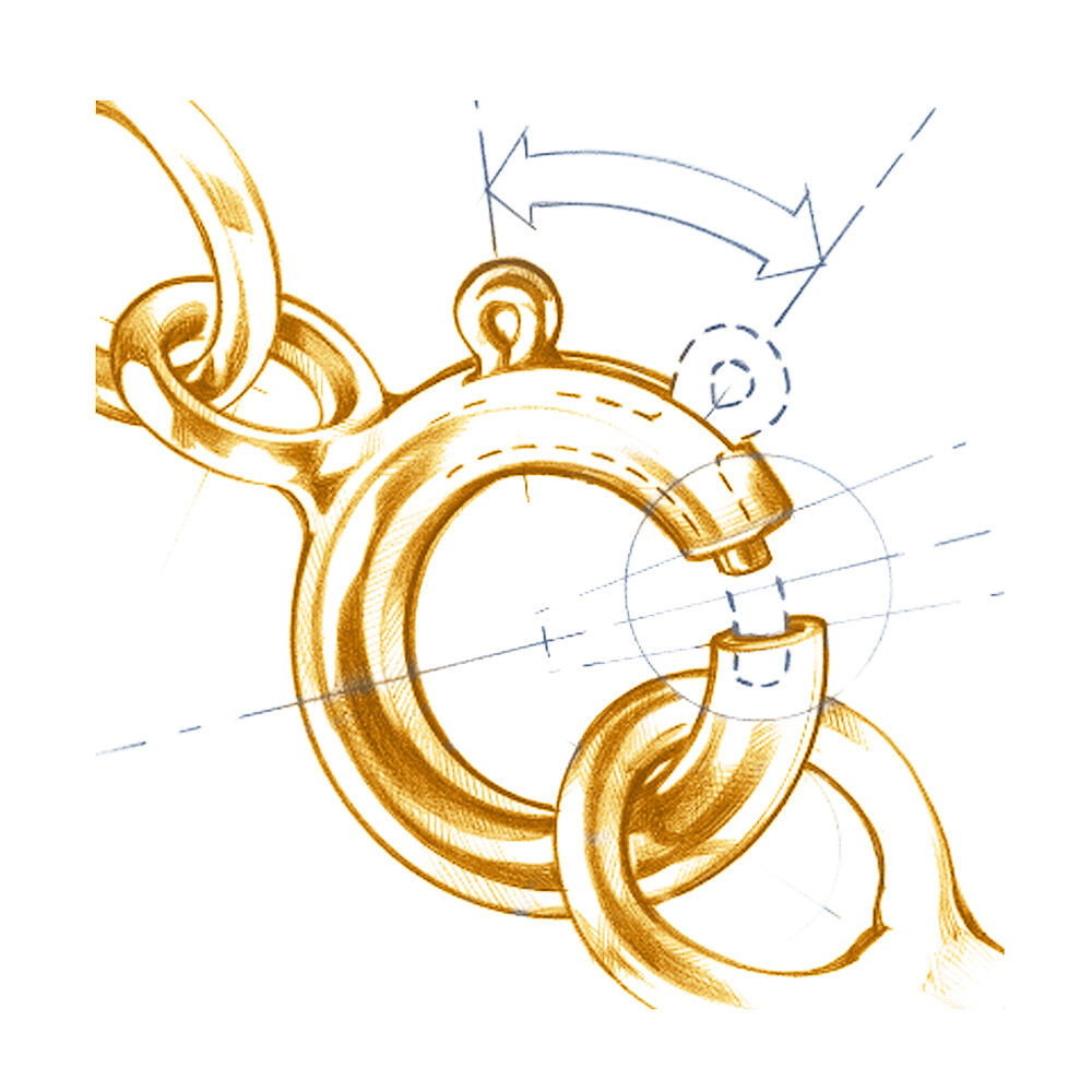 Wellingsale 14k Yellow Gold Solid 1mm Snail Link Chain Necklace