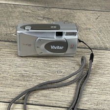 VIVITAR ViviCam 3705 Silver 3.3 Mega Pixels Macro Lens Digital Camera Untested