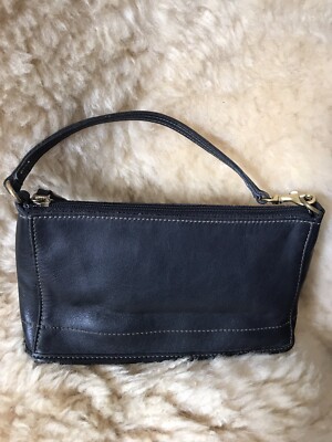 Super Beautiful Item Old Coach 9311 Handbag Pouch Black Made In