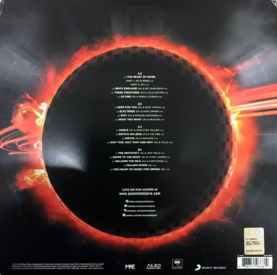 DOUBLE 2xLP VINYLE 180g ALBUM JEAN MICHEL JARRE ELECTRONICA 2 COMME NEUF 2016 - Photo 2/4