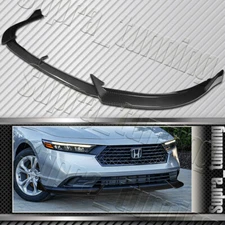Carbon Painted Front Bumper Lip Bodykit Spoiler For 2023-2024 Honda Accord Sedan
