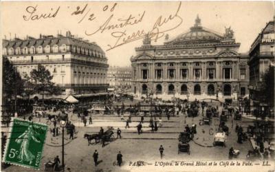 CPA PARIS (9e) L'Opera. le Grand Hotel et le Cafe de la Paix (563922)