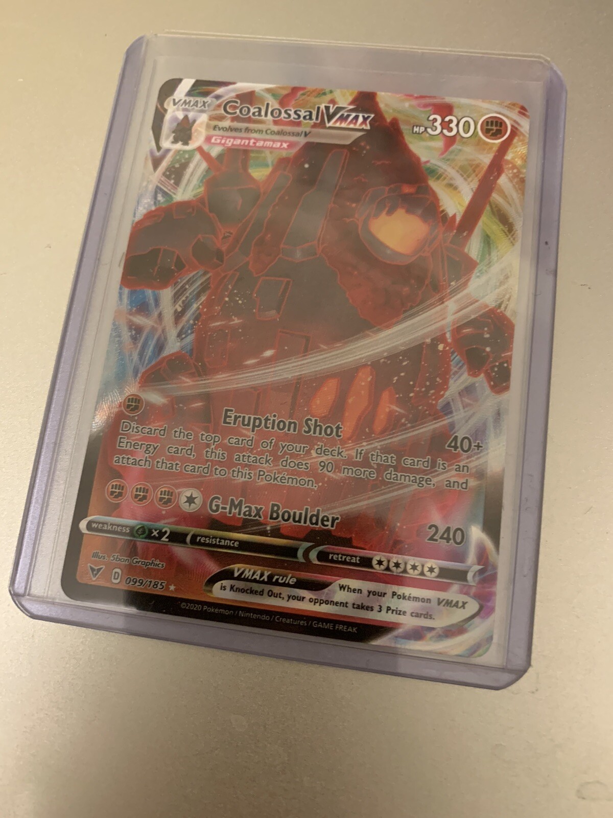 Pokemon TCG : Coalossal Vmax 99/185 Vivid Voltage