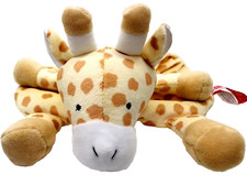 Wubbanub Giraffe Super Soft Rattle Plush Lovey Baby Toddler Security Blanket 14"
