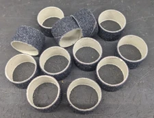 12 Foredom Sanding Drums - Bands 27/32" SD300M Medium Grit NEW SD300