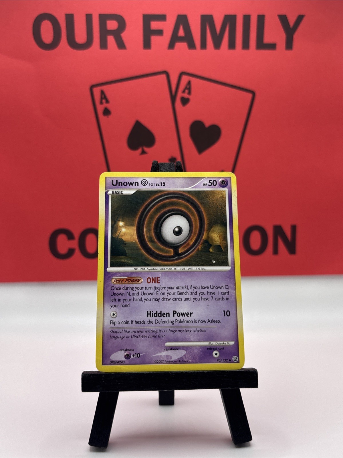 Unown O 70/132 Secret Wonders Pokemon TCG Regular Uncommon 2007 LP