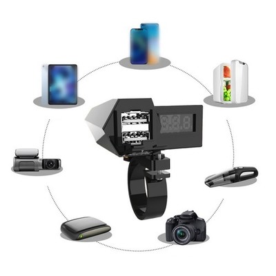 Wasserdichtes Motorrad Handy Ladegerät Dual USB mit LED Spannungsmesser Anzeige