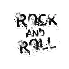 Rock and Roll Vinyl Sticker - Die Cut Durable Ready to Ship