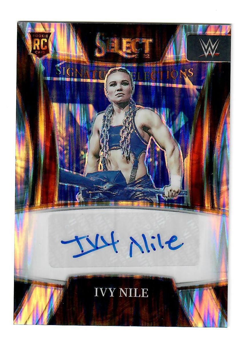 2022 Panini Select WWE Ivy Nile Signature Selections Autograph AUTO view 2