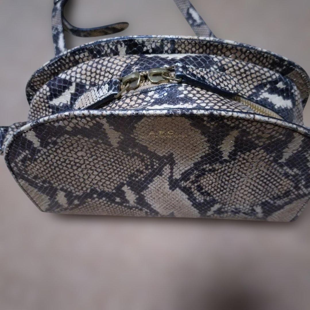 A.P.C. Python Snake Leather Half Moon Shoulder Ba… - image 11