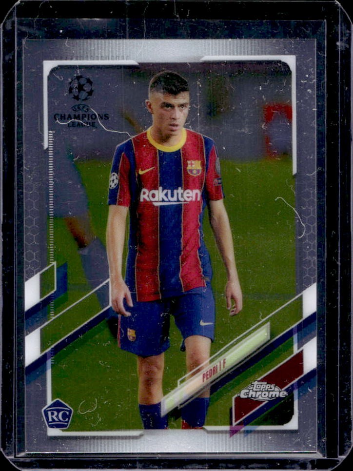 2020-21 Topps Chrome UEFA Pedri RC Rookie #61