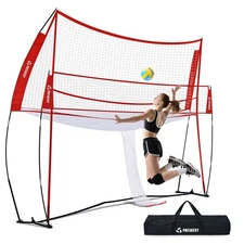 14FT Volleyball Net Training Equipment Volleyball Practice Net Set for Serving