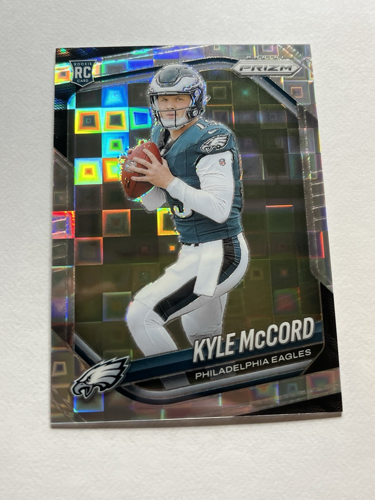 Kyle McCord 2025 Panini Prizm Pandora /400 Card #377 Eagles Rookie